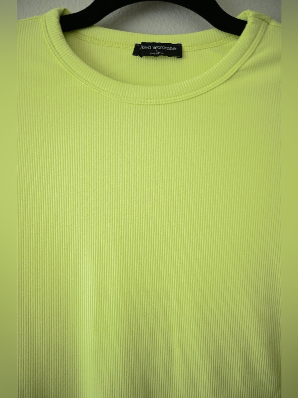 Naked Wardrobe Chartreuse Bodysuit - Picture 3 of 6